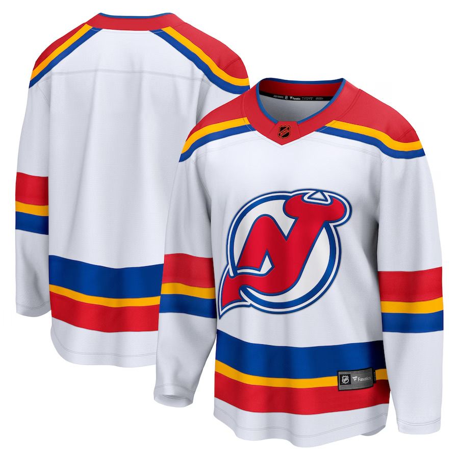 Men New Jersey Devils Fanatics Branded White Special Edition Breakaway Blank NHL Jersey->women nhl jersey->Women Jersey